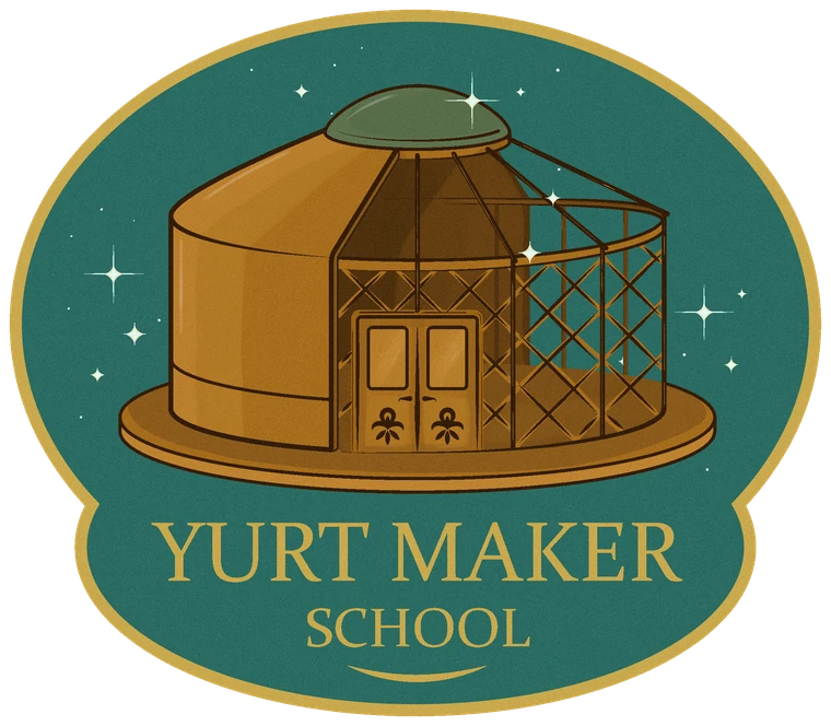 Csilla munkája: a Yurt Maker School logó
